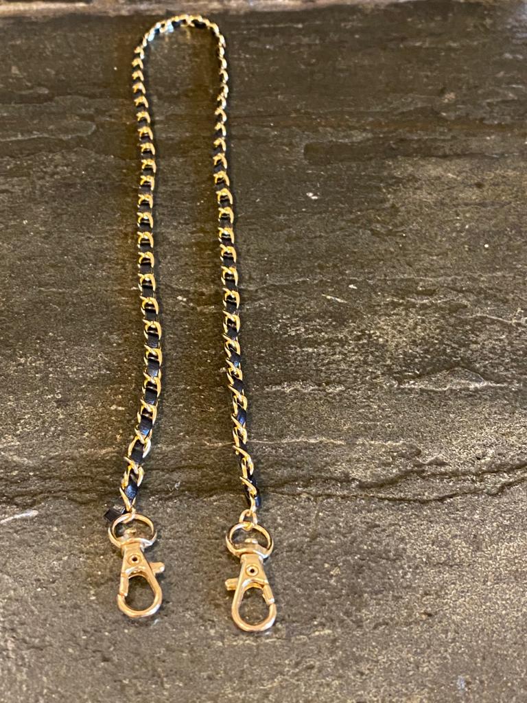 Gold and Leather Chain